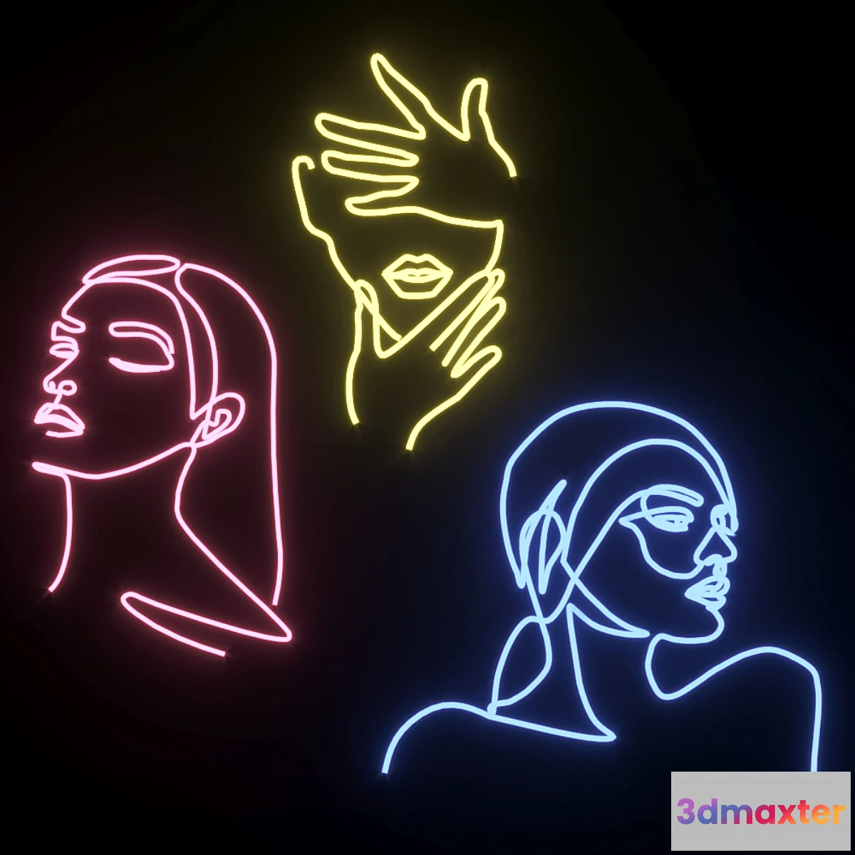 786418 - Neon Set 01 Woman