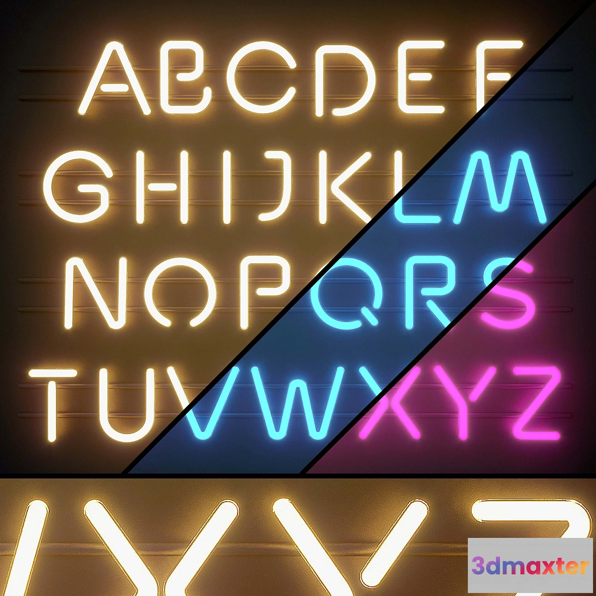 828340 - Light modules. Set 06. Neon Alphabet - No.3