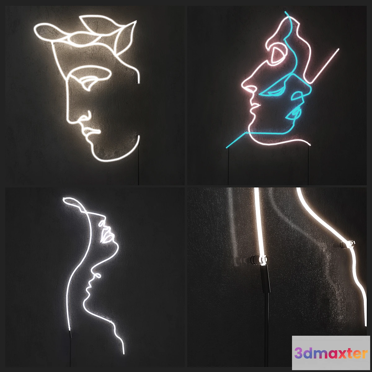854561 - Neon light. Set 1 - No.3