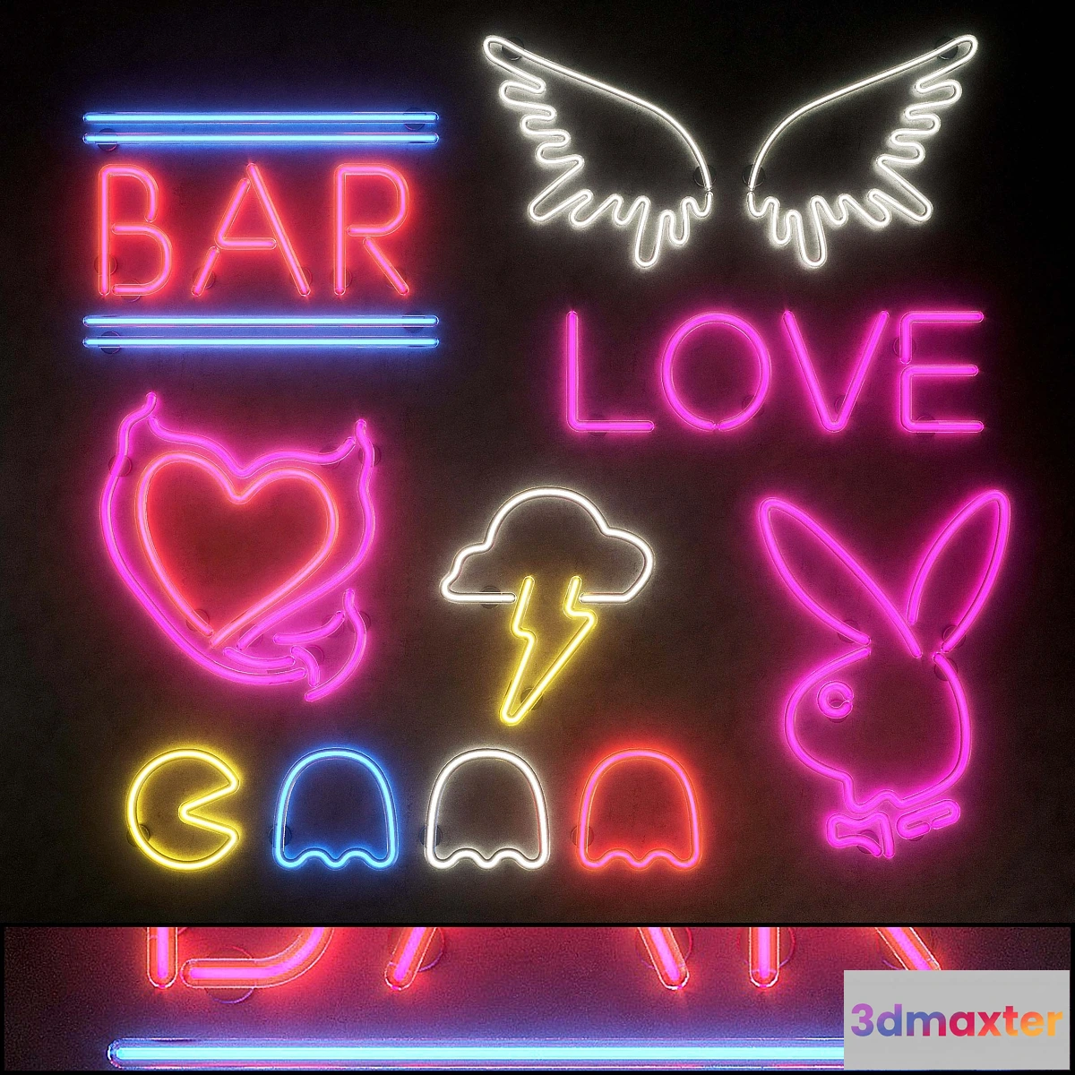 869057 - Light modules. Set 17. Neon - No.4