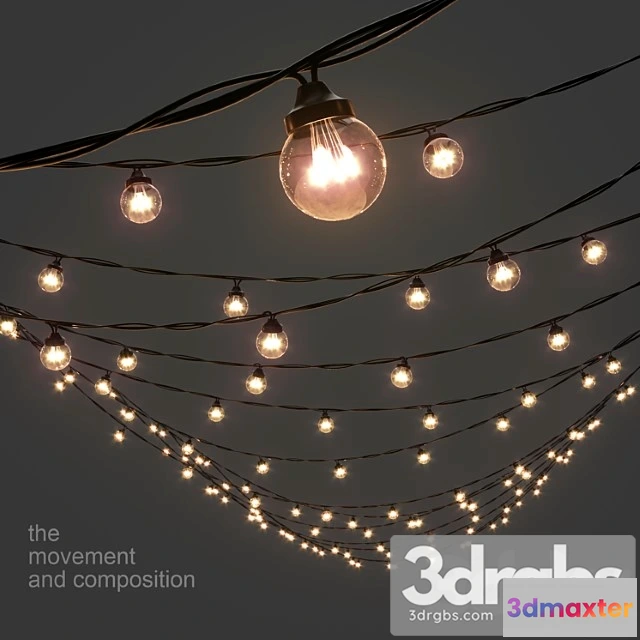 1045574 - Editable garland galaxy bulb string - No.2