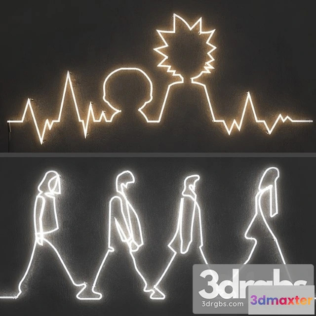 1045622 - Neon light. set 4