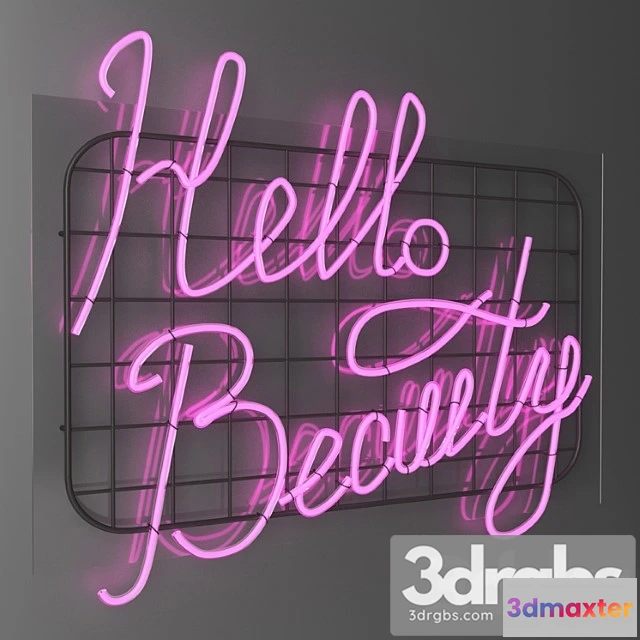 1045652 - Neon sign - hello beauty