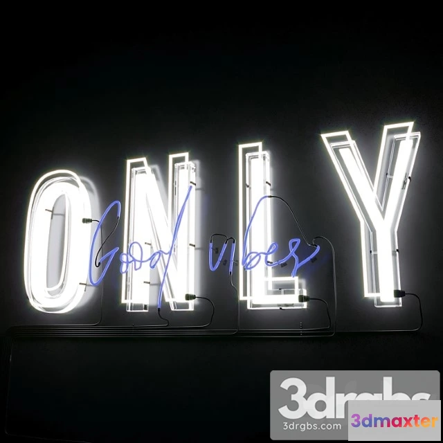 1045658 - Neon text 05 good vibes