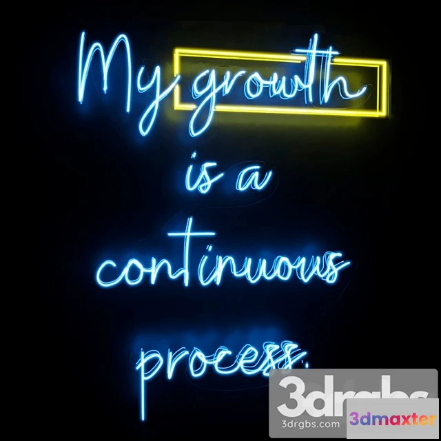 984048 - Neon Text 03 Growth