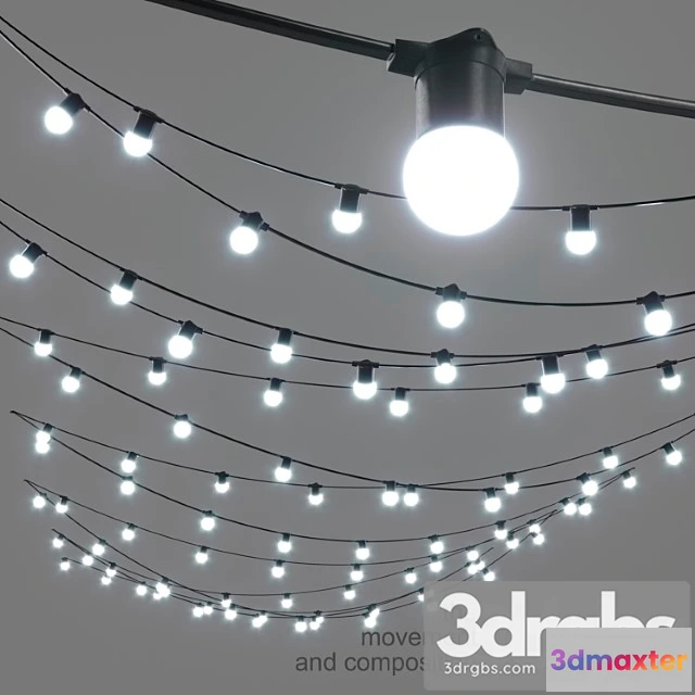 1045682 - Editable garland belt light street