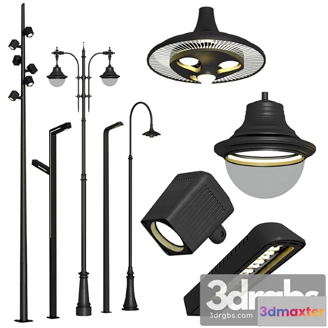 1045750 - Street lights archimet set 2