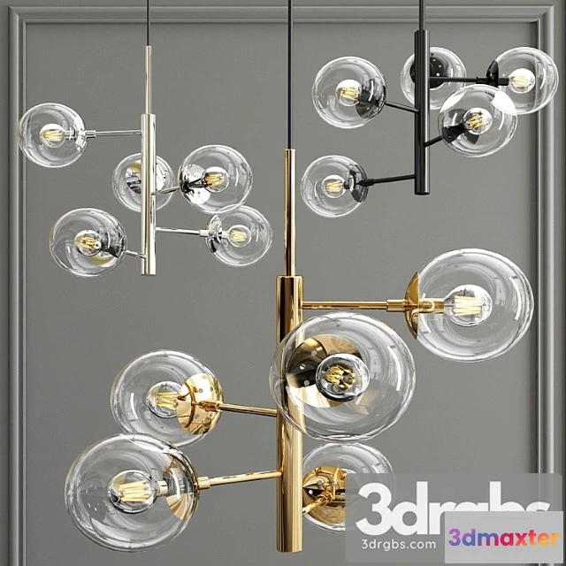 1045794 - 5 globe pendant light lean lake