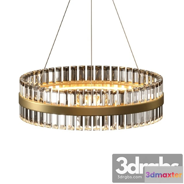 1045876 - Allie multi-tiered cascading gold crystal chandelier