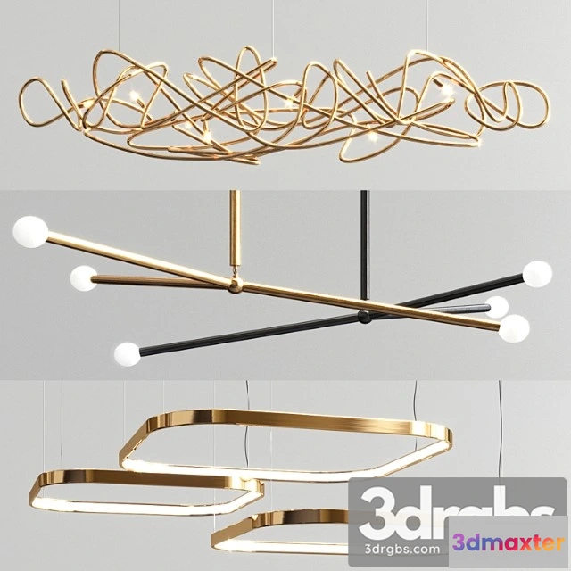 1045936 - Apparatus doodle ring chandelier - 3 type