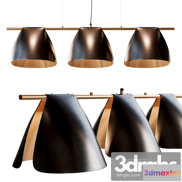 1045976 - Arnau bent metal linear chandelier