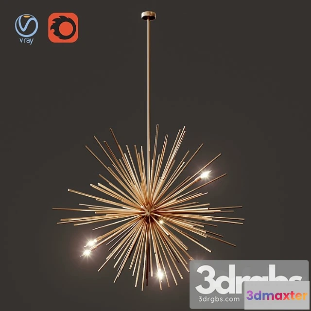 1046094 - Astra chandelier brass