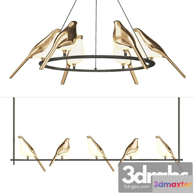 1046264 - Bird-shaped chandelier nomi