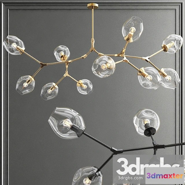 1046382 - Branching bubble chandelier