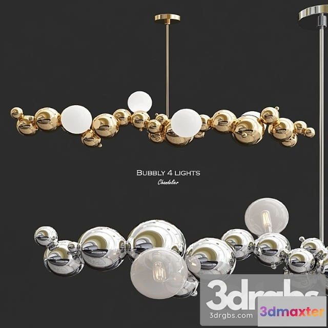 1046418 - Bubbly 4 light chandelier