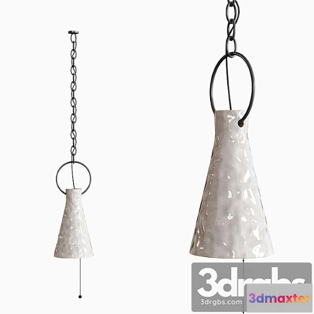 1046568 - Ceramic funnel pendant light