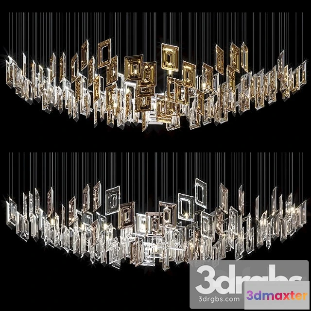 1046700 - Chandelier light vargov - geometric