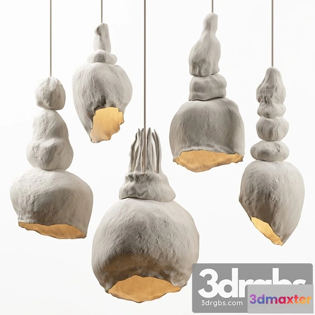 1046892 - Clay lamps. 5 models