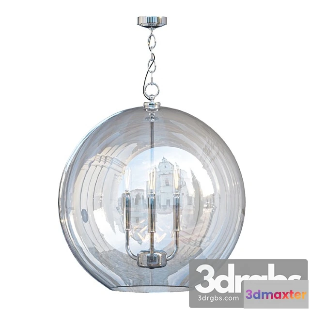 1046900 - Clear glass sphere chandelier