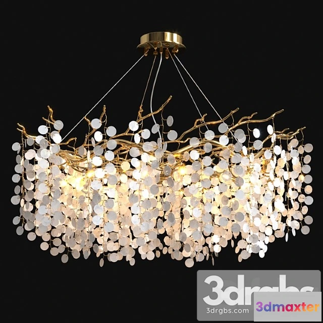 1046930 - Coins branching chandelier