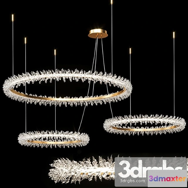 1047088 - Crystal ring luxury combination led chandelier thera
