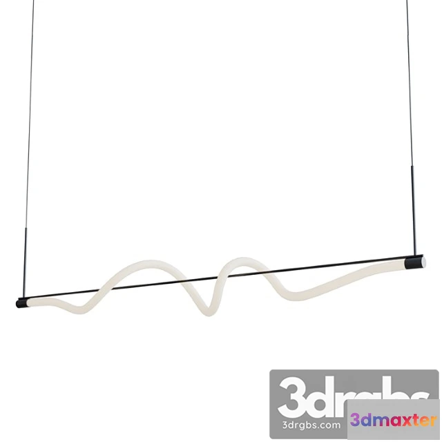1047108 - Cursive linear pendant