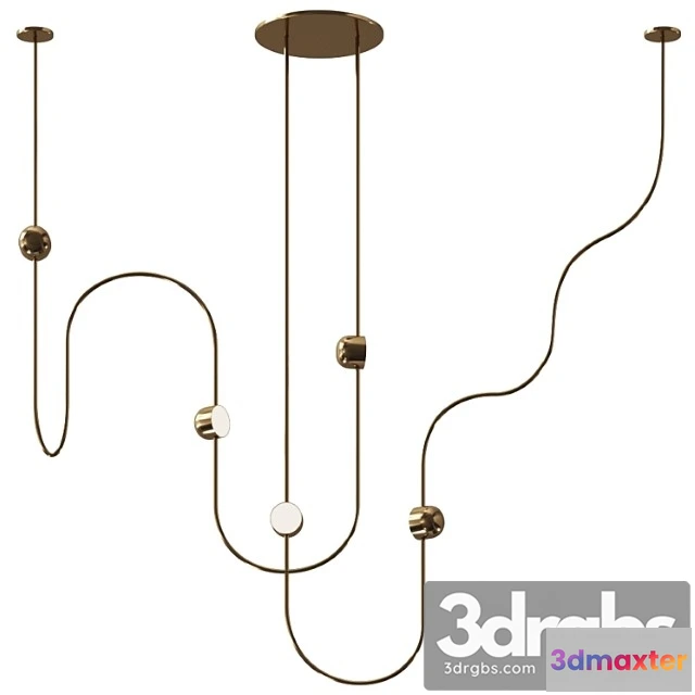 1047210 - Dia curved 3 ceiling lamp by ovature studios