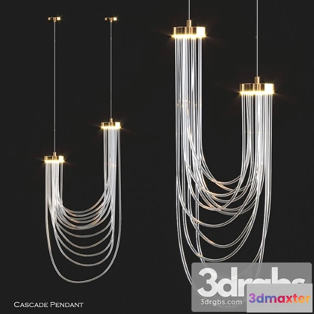 1047242 - Double cascade pendant by morghen studio