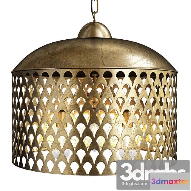 1047470 - Fan screen metal pendant