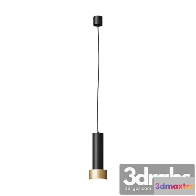 1047666 - Focus pendant black and gold