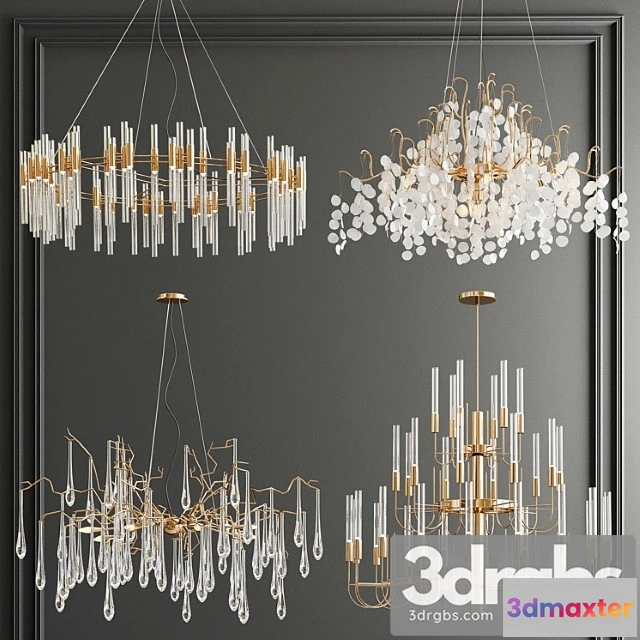 1047714 - Four exclusive chandelier collection 36