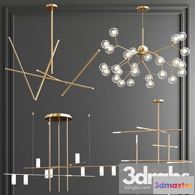 1047752 - Four exclusive chandelier collection 68