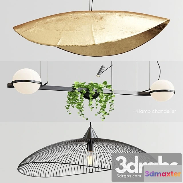 1047886 - Gervasoni vibia kasteli chandelier - 3 type