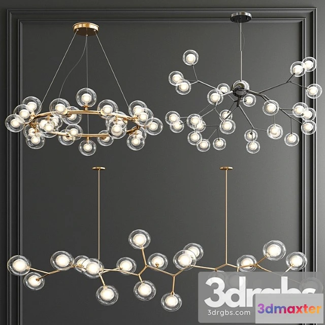 1047896 - Giffin minosi bubbles chandelier - 3 type