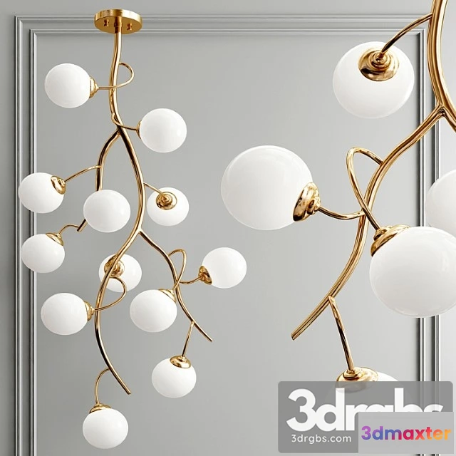 1047998 - Grapes branch chandelier