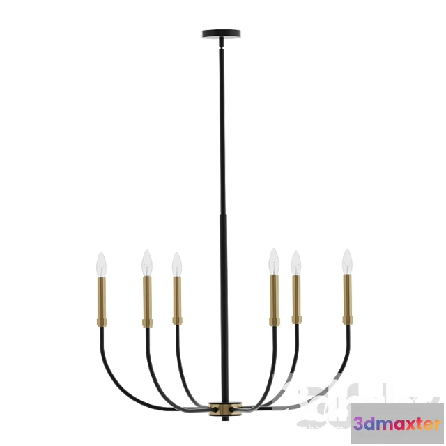 1048044 - Hallum 6 light candle style classic chandelier