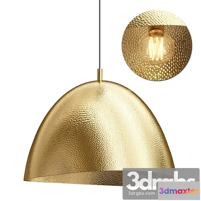 1048050 - Hammered metal pendant