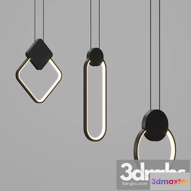 1048070 - Hanging chandelier series curly lamp