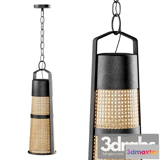 1048096 - Hanging rattan lamp H400