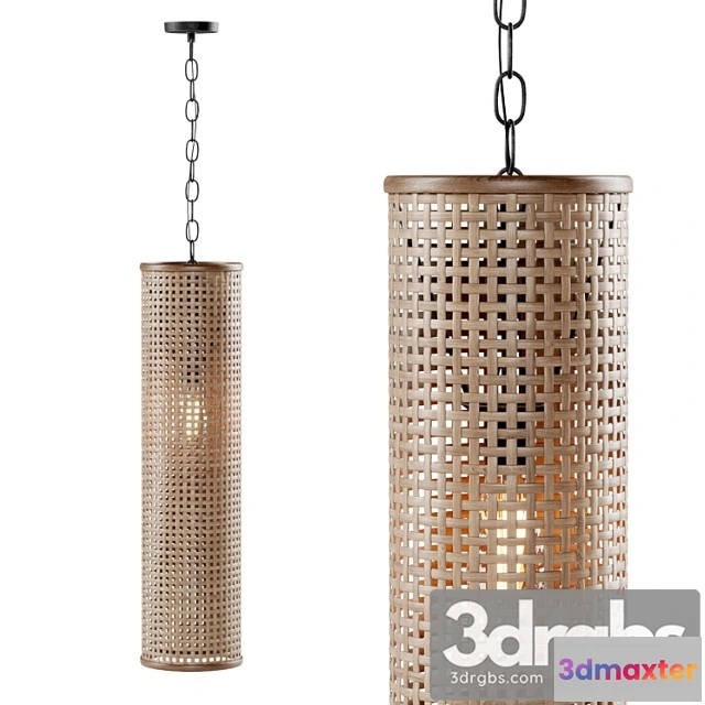 1048098 - Hanging rattan lamp H700
