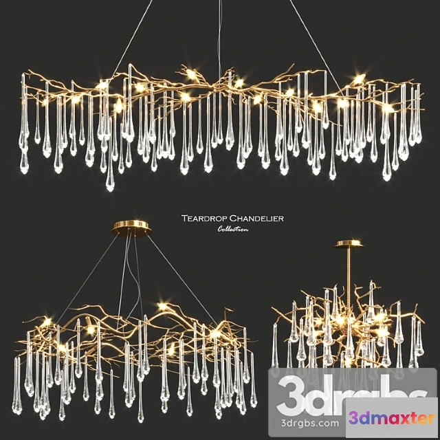 1048382 - John-richard teardrop chandelier collection