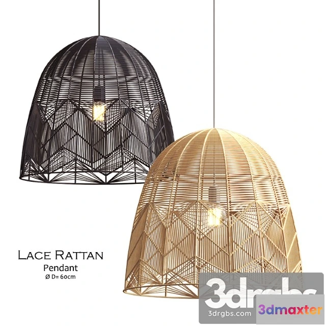 1048502 - Lace rattan pendant