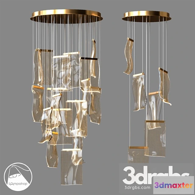 1048726 - Lampsshop.ru pdl2238 pendant leaf