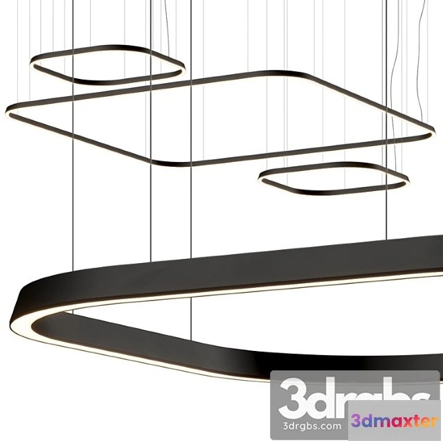 1048798 - Leds c4 geometric square pendant lamps