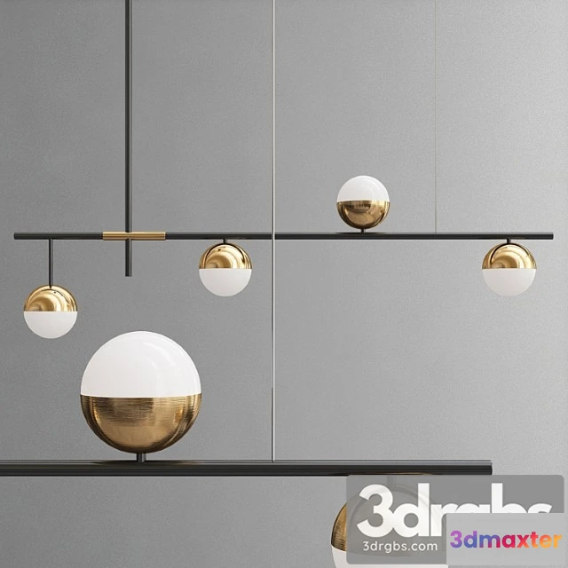 1048930 - Linear chandelier gold