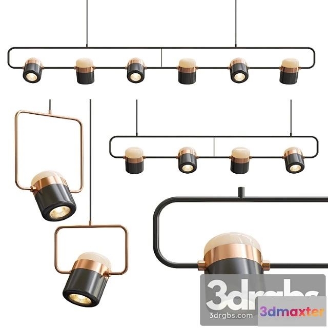 1048942 - Ling pl6-4-1 linear suspension light