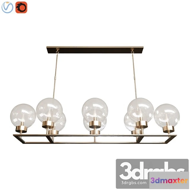 1049088 - Maisie glass globe chandelier