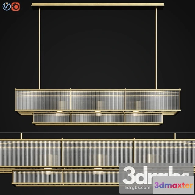 1049104 - Marais linear chandelier 60 restoration hardware