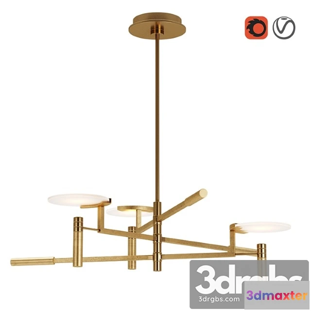 1049256 - Melange floating disc chandelier