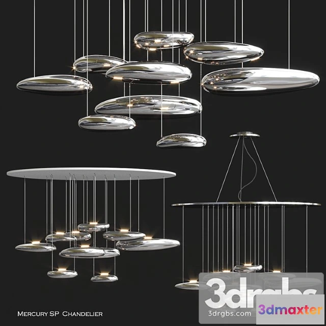 1049266 - Mercury sp chandelier by artemide